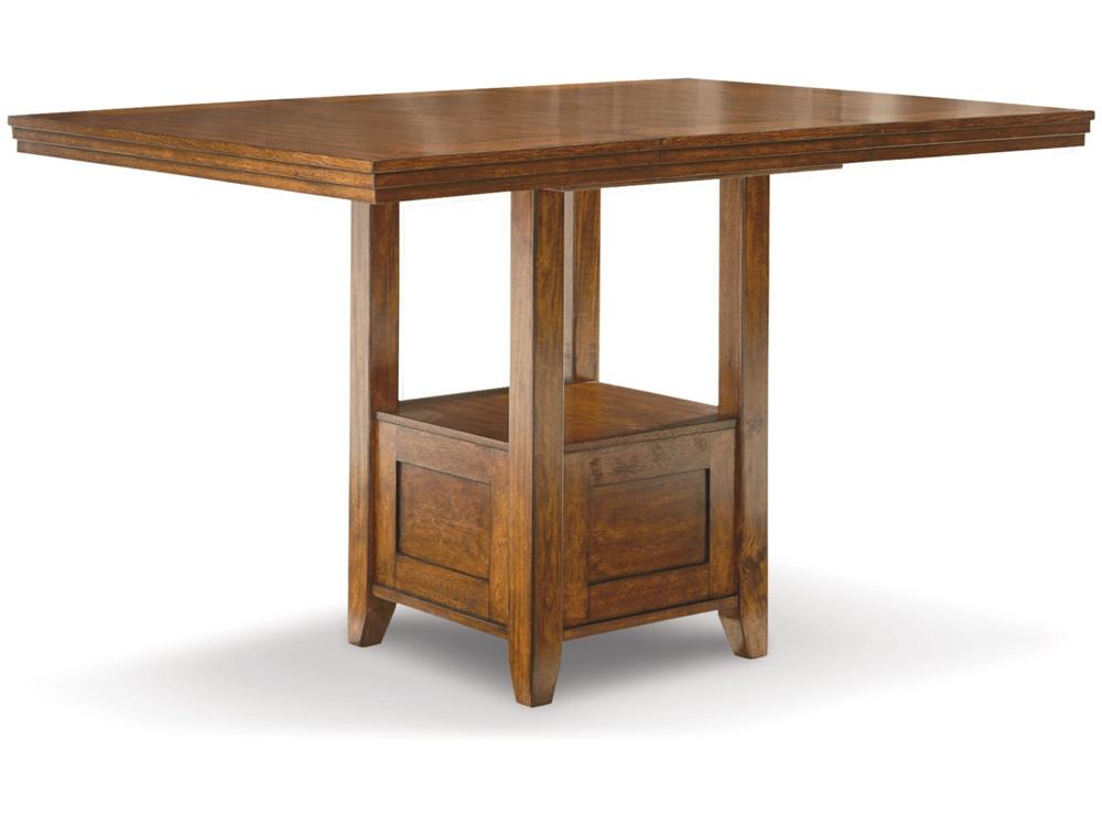 Signature Design by Ashley - Ralene Rect Drm Counter Ext Table in Medium Brown - D594-42 veiw 1