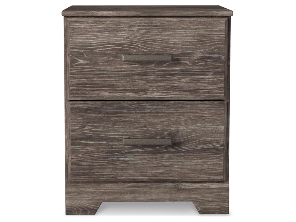 Signature Design by Ashley - Ralinksi Two Drawer Night Stand in Gray - B2587-92 veiw 1