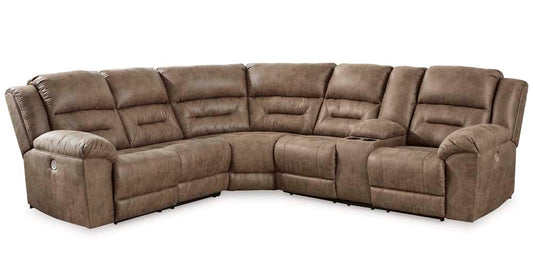 Signature Design by Ashley - Ravenel 3-Piece Power Reclining Sectional in Fossil - 83106S2 veiw 1