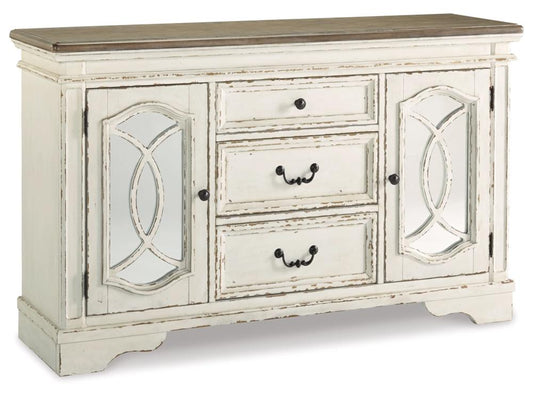 Signature Design by Ashley - Realyn Dining Room Server in Chipped White - D743-60 veiw 1