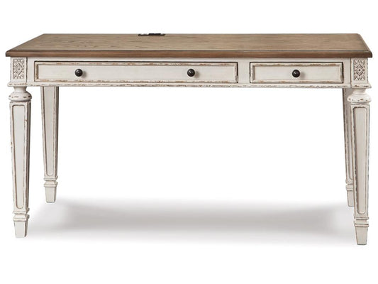 Signature Design by Ashley - Realyn Home Office Desk in Two-tone - H743-34 veiw 1