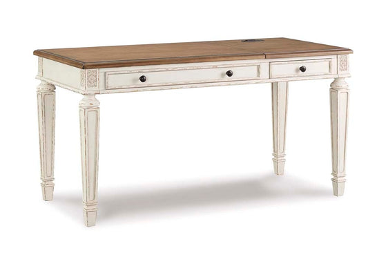 Signature Design by Ashley - Realyn Home Office Lift Top Desk in Two-Tone - H743-134 veiw 1