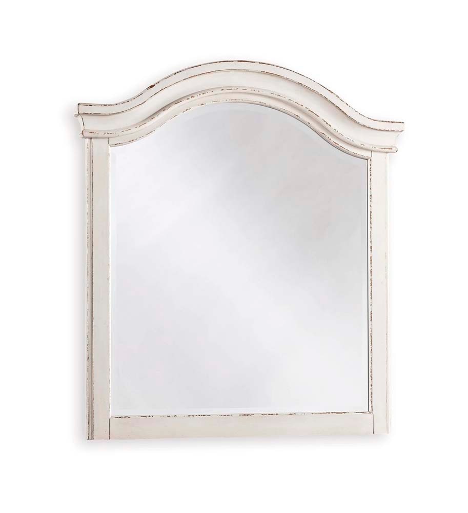 Signature Design by Ashley - Realyn Youth Mirror in Chipped White - B743-26 veiw 1