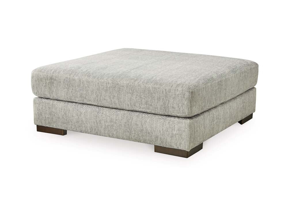 Signature Design by Ashley - Regent Park Oversized Accent Ottoman in Pewter - 1440408 veiw 1