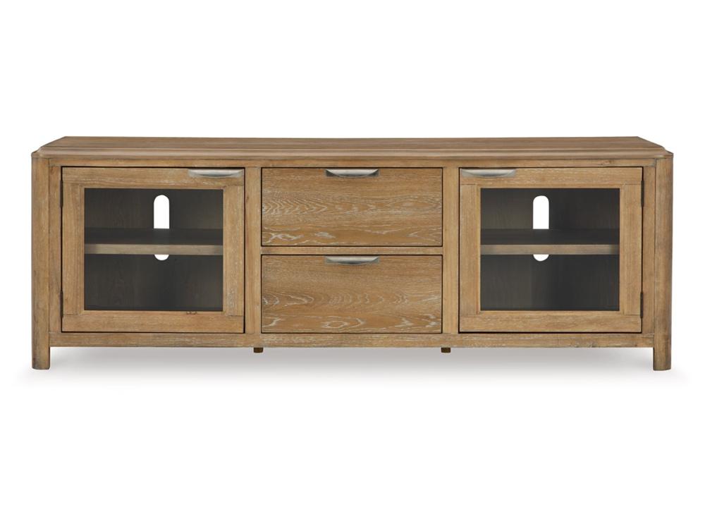 Signature Design by Ashley - Rencott Extra Large Tv Stand in Light Brown - W781-68 veiw 1