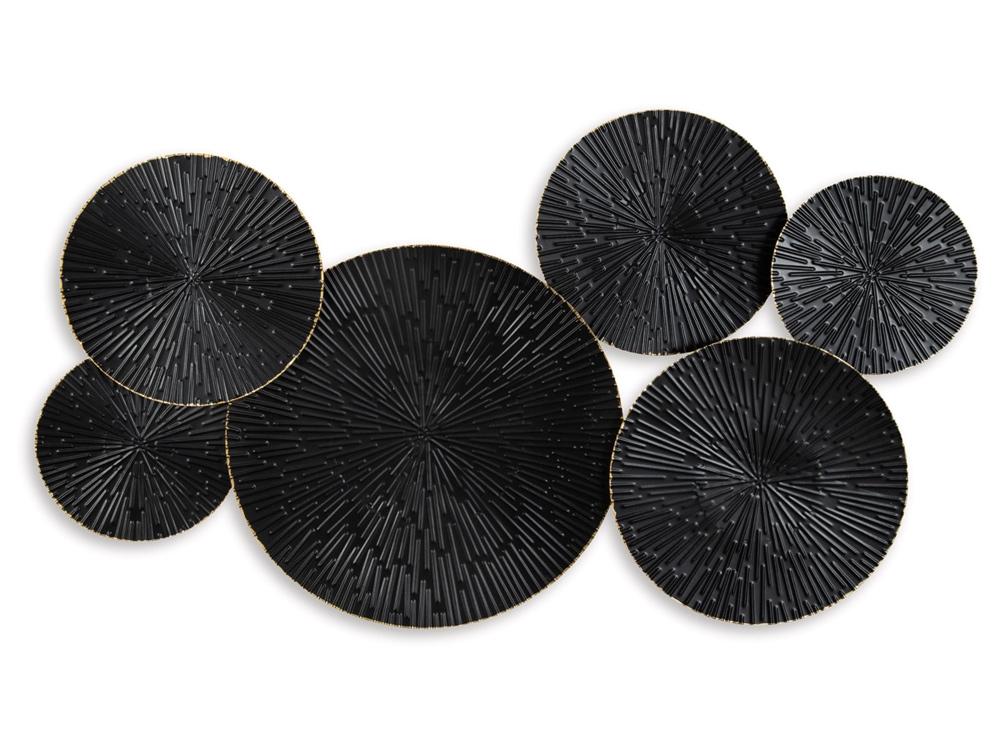 Signature Design by Ashley - Rhetlen Wall Décor in Black/Gold Finish - A8010301 veiw 1