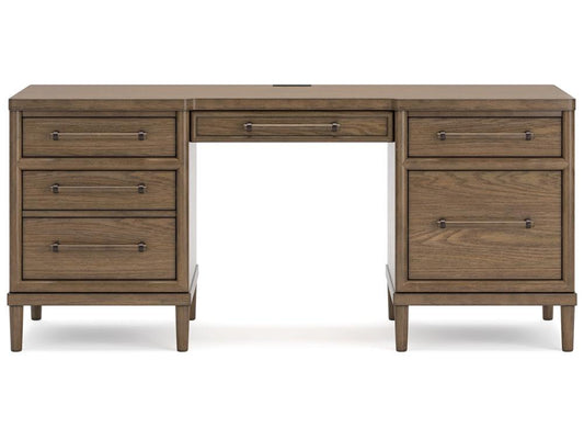 Signature Design by Ashley - Roanhowe Home Office Desk in Brown - H769-21 veiw 1