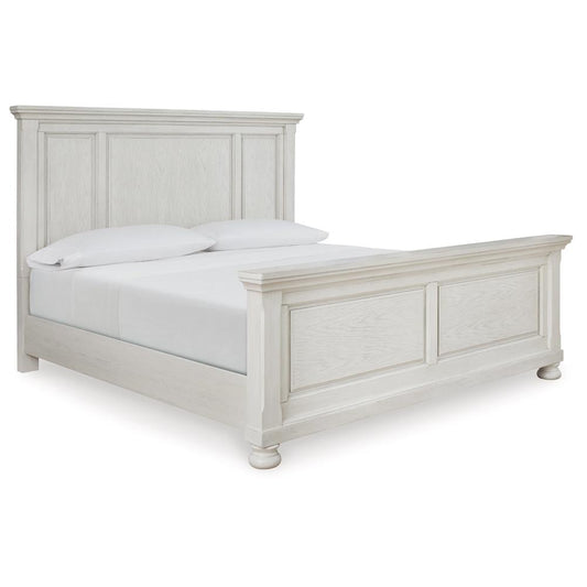 Signature Design by Ashley - Robbinsdale California King Panel Bed in Antique White veiw 1