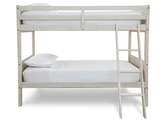 Signature Design by Ashley - Robbinsdale Twin/Twin Bunk Bed w/Ladder in Antique White - B742-59 veiw 1