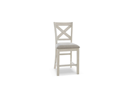 Signature Design by Ashley - Robbinsdale Upholstered Barstool (Set Of 2) in Antique White - D642-124 veiw 1