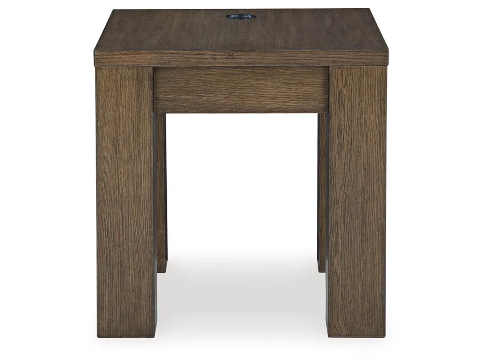 Signature Design by Ashley - Rosswain Square End Table in Warm Brown - T763-2 veiw 1