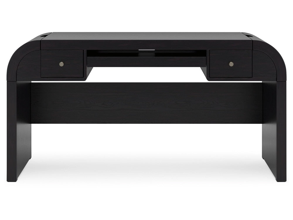 Signature Design by Ashley - Rowanbeck Home Office Desk in Black - H821-44 veiw 1