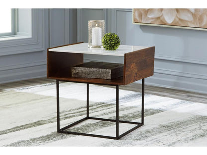 Signature Design by Ashley - Rusitori Rectangular End Table in Multi - T169-3 veiw 2