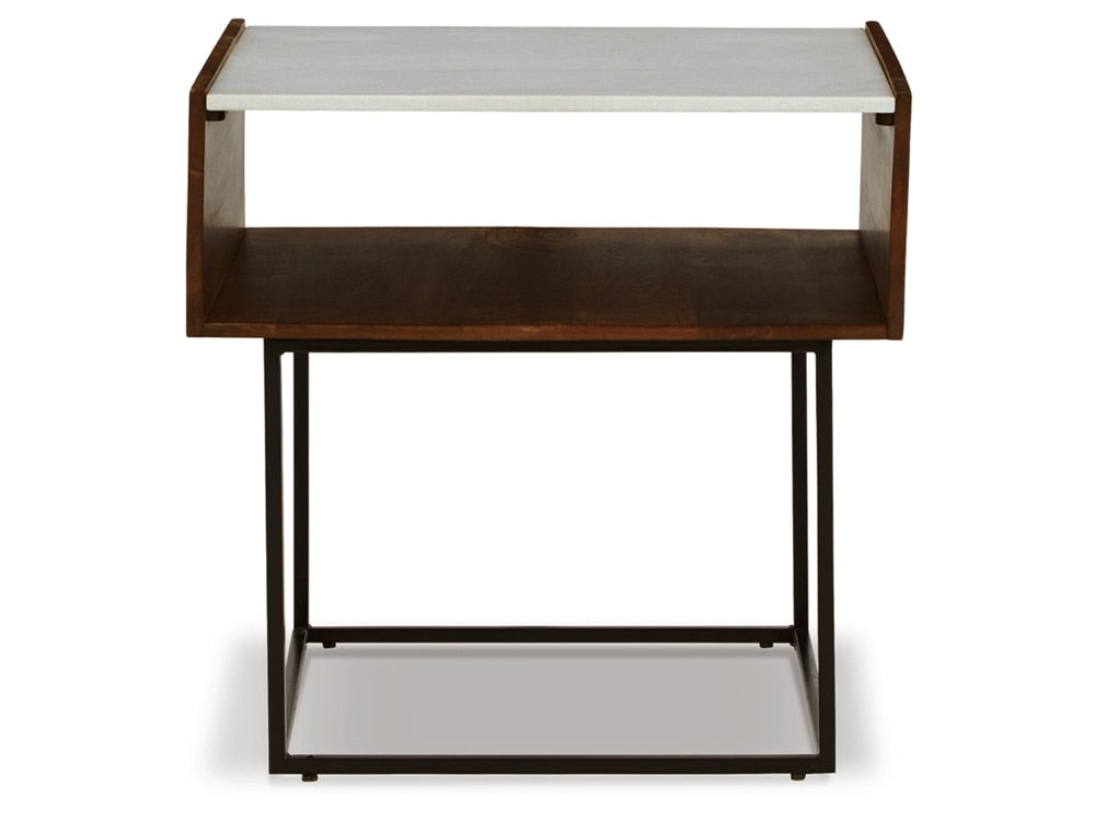 Signature Design by Ashley - Rusitori Rectangular End Table in Multi - T169-3 veiw 3