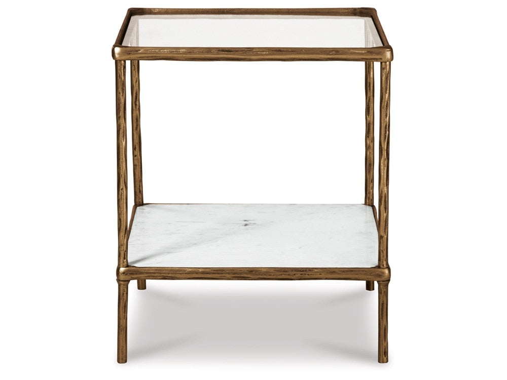Signature Design by Ashley - Ryandale Accent Table in Antique Brass Finish - A4000442 veiw 1