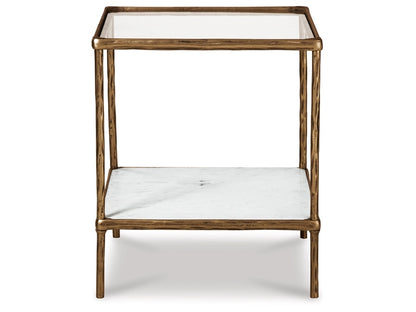 Signature Design by Ashley - Ryandale Accent Table in Antique Brass Finish - A4000442 veiw 1