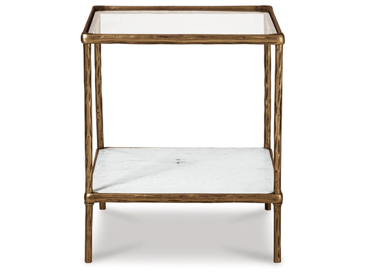 Signature Design by Ashley - Ryandale Accent Table in Antique Brass Finish - A4000442 veiw 1