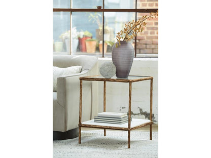 Signature Design by Ashley - Ryandale Accent Table in Antique Brass Finish - A4000442 veiw 2