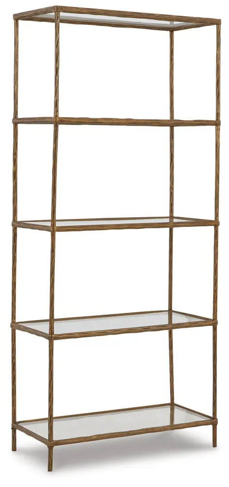 Signature Design by Ashley - Ryandale Bookcase in Antique Brass Finish - A4000441 view 1