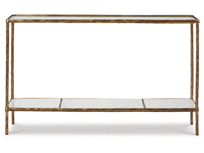 Signature Design by Ashley - Ryandale Console Sofa Table in Antique Brass Finish - A4000443 veiw 1