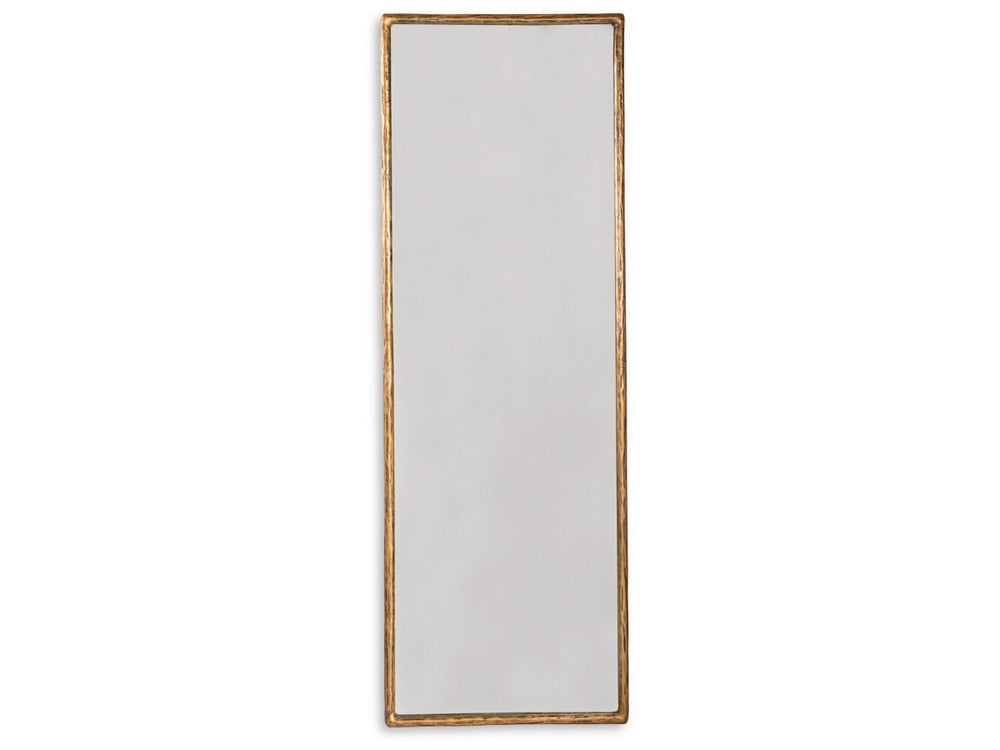 Signature Design by Ashley - Ryandale Floor Mirror in Antique Brass Finish - A8010265 veiw 1