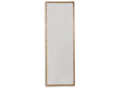 Signature Design by Ashley - Ryandale Floor Mirror in Antique Brass Finish - A8010265 veiw 1