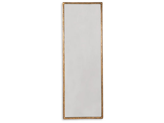 Signature Design by Ashley - Ryandale Floor Mirror in Antique Brass Finish - A8010265 veiw 1