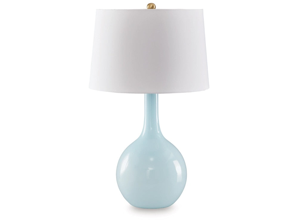Signature Design by Ashley - Rylanton Glass Table Lamp in Aqua - L430874 veiw 1