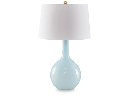 Signature Design by Ashley - Rylanton Glass Table Lamp in Aqua - L430874 veiw 1