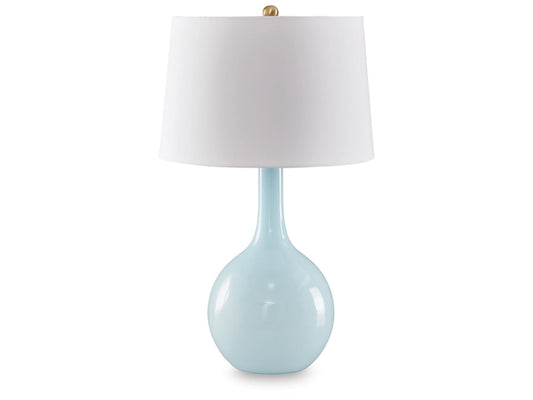 Signature Design by Ashley - Rylanton Glass Table Lamp in Aqua - L430874 veiw 1