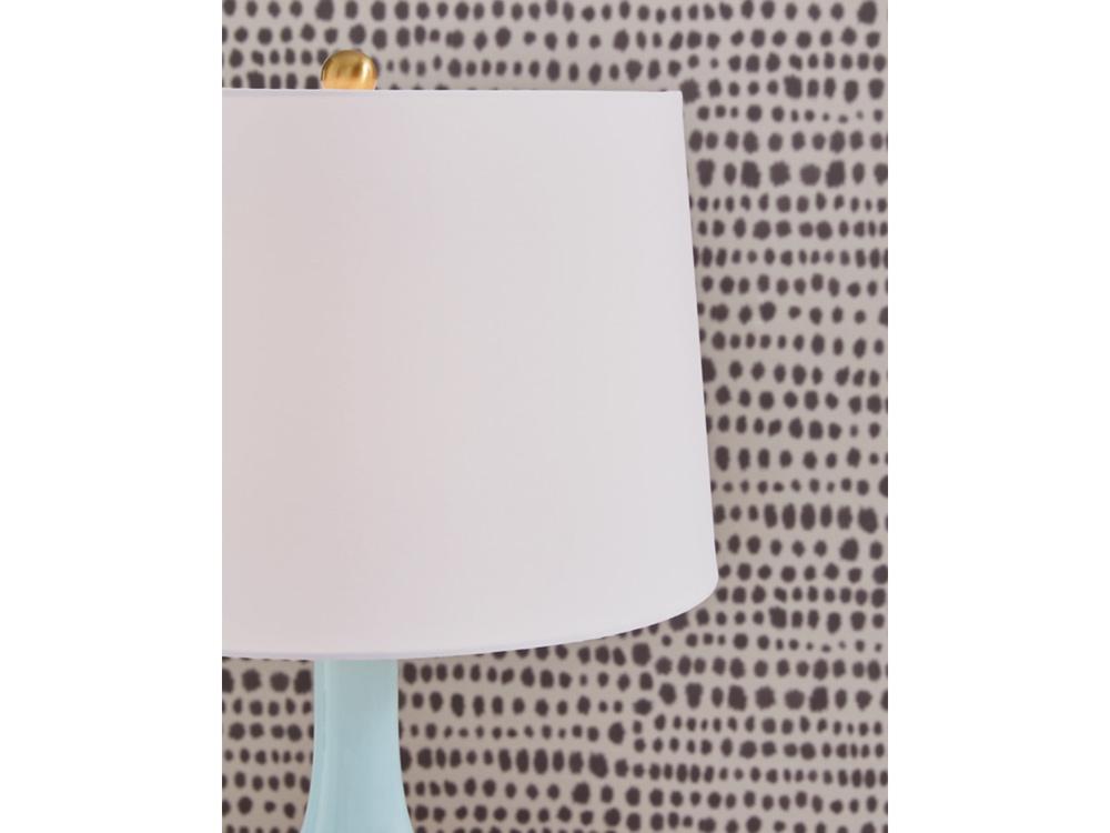 Signature Design by Ashley - Rylanton Glass Table Lamp in Aqua - L430874 veiw 3