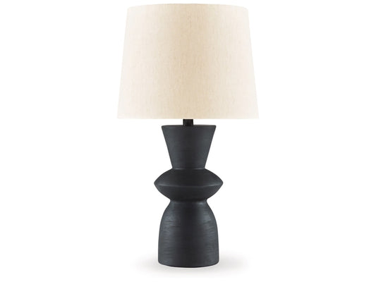Signature Design by Ashley - Scarbot Paper Table Lamp (Set of 2) in Distressed Black - L243354 veiw 1