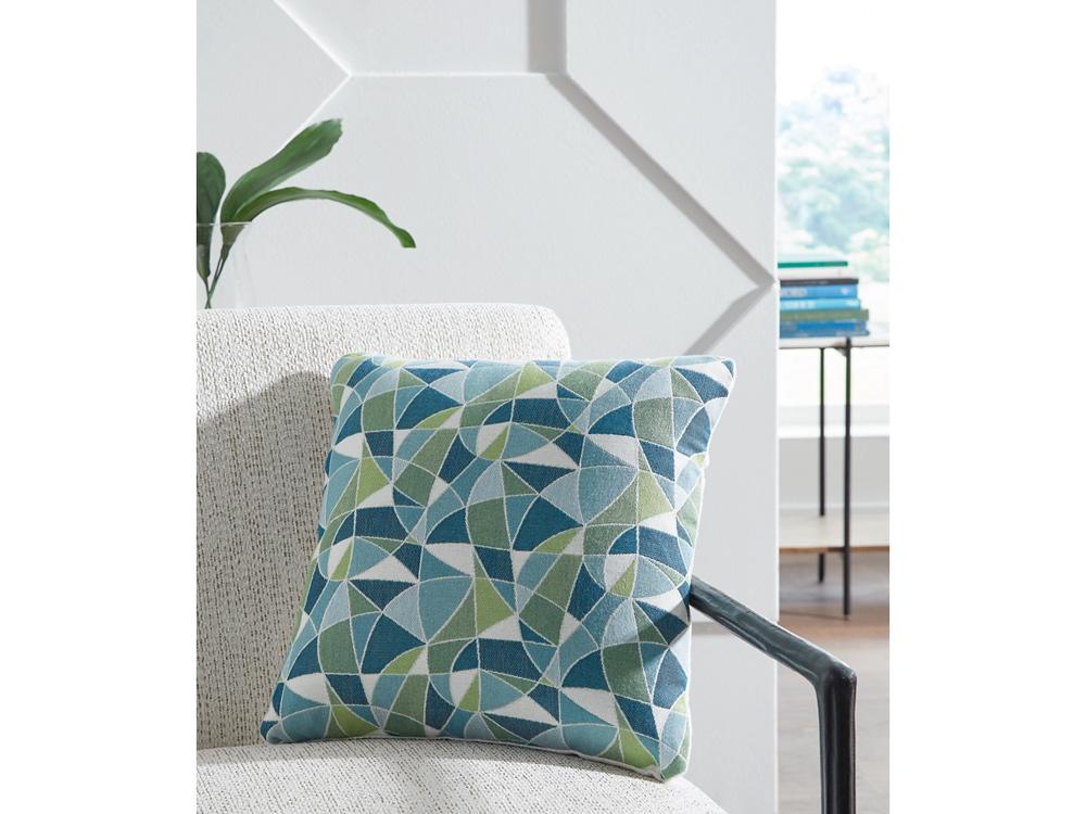 Signature Design by Ashley - Seanow Next-Gen Nuvella Pillow (Set of 4) in Green/Turquoise/White - A1900005 veiw 2