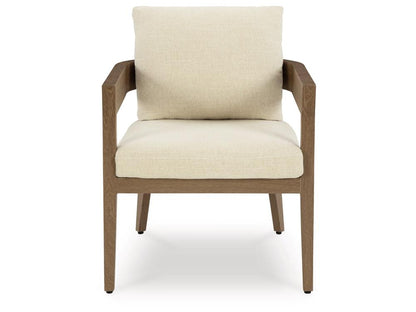 Signature Design by Ashley - Serene Bay Outdoor Arm Chair With Cushion (Set of 2) in Dark Brown - P671-601A veiw 1