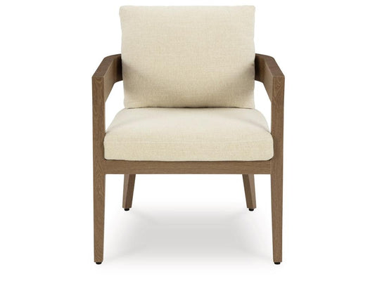 Signature Design by Ashley - Serene Bay Outdoor Arm Chair With Cushion (Set of 2) in Dark Brown - P671-601A veiw 1