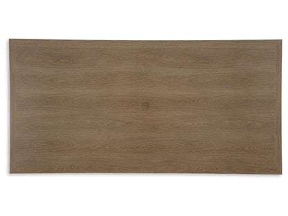 Signature Design by Ashley - Serene Bay Outdoor Rect Dining Table W/Umb Opt in Dark Brown - P671-625 veiw 3