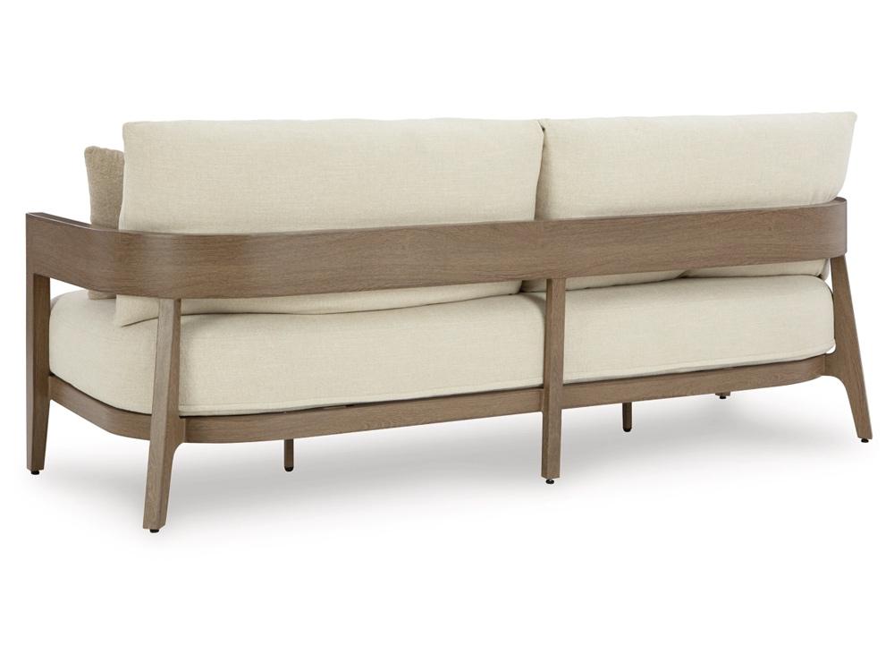 Signature Design by Ashley - Serene Bay Outdoor Sofa With Cushion in Dark Brown - P671-838 veiw 3