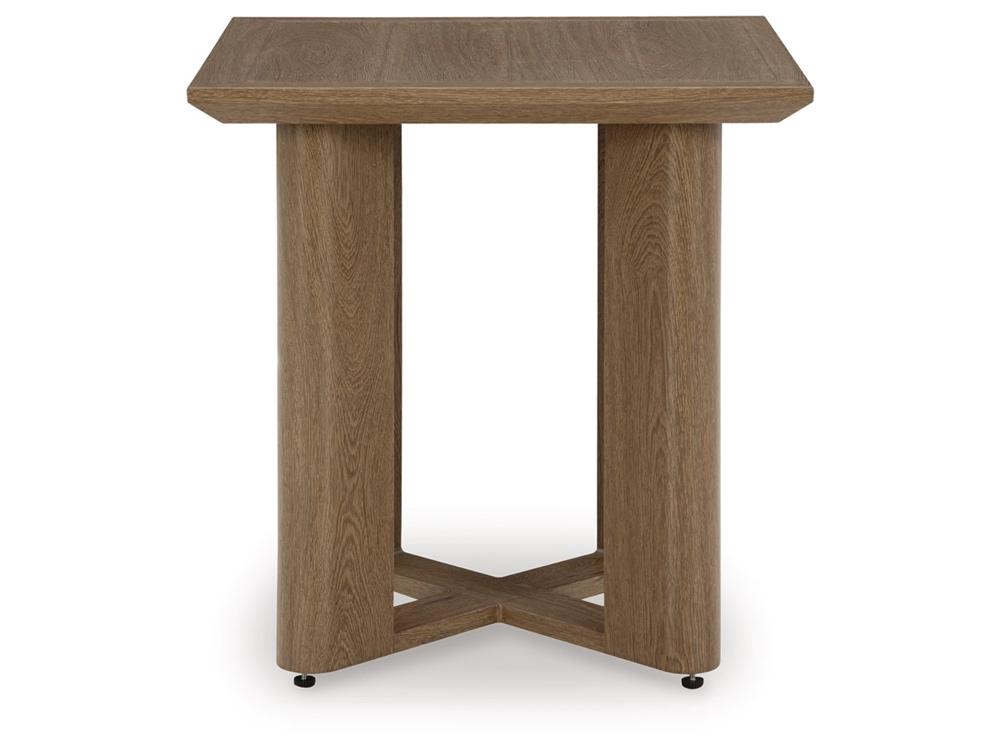 Signature Design by Ashley - Serene Bay Outdoor Square End Table in Dark Brown - P671-702 veiw 1