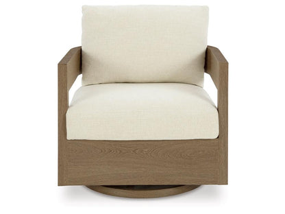 Signature Design by Ashley - Serene Bay Outdoor Swivel Glider Chair W/Cushion in Dark Brown - P671-821 veiw 1