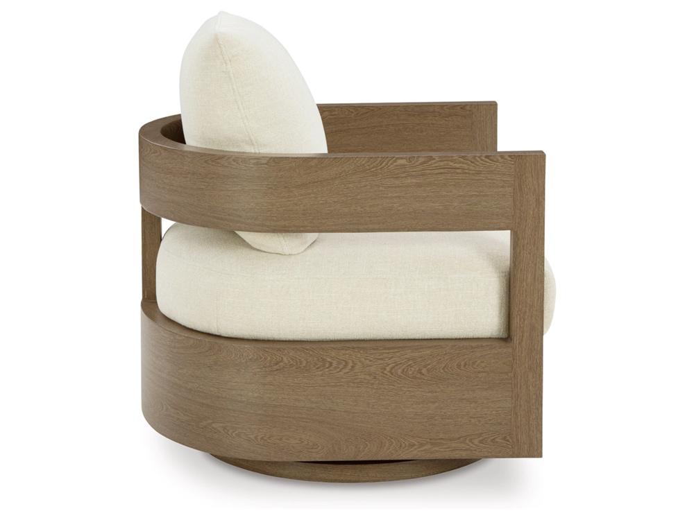 Signature Design by Ashley - Serene Bay Outdoor Swivel Glider Chair W/Cushion in Dark Brown - P671-821 veiw 4