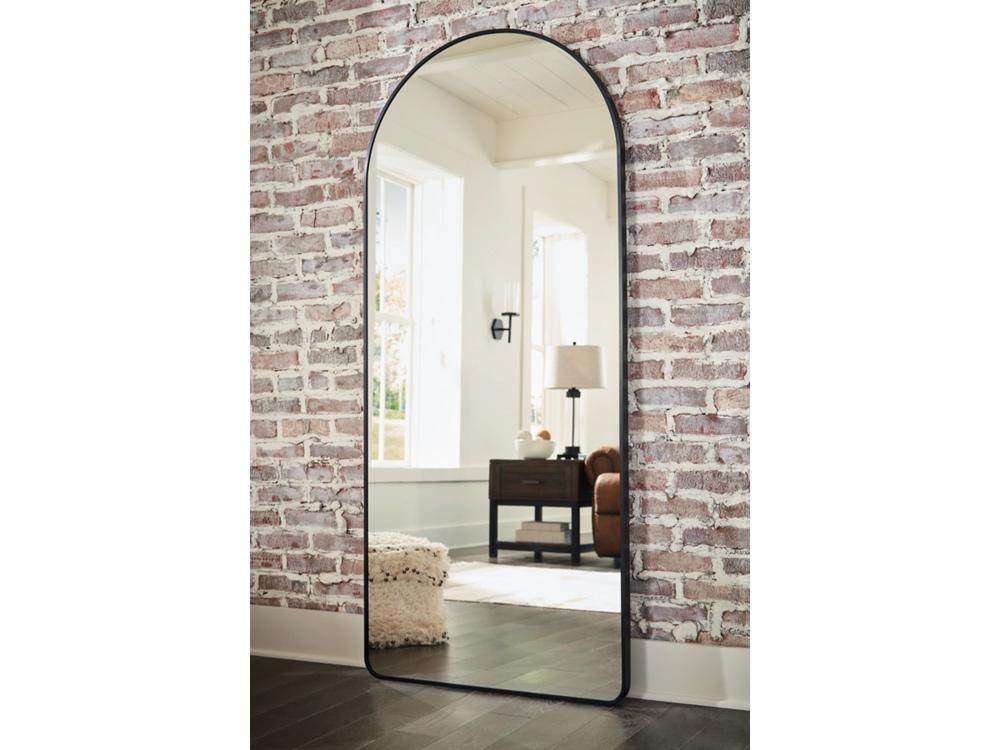 Signature Design by Ashley - Sethall Floor Mirror in Black - A8010307 veiw 4
