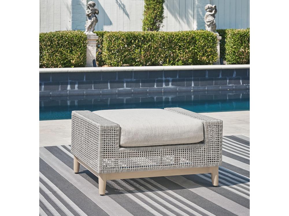Signature Design by Ashley - Seton Creek Outdoor Ottoman With Cushion in Gray - P798-814 veiw 2