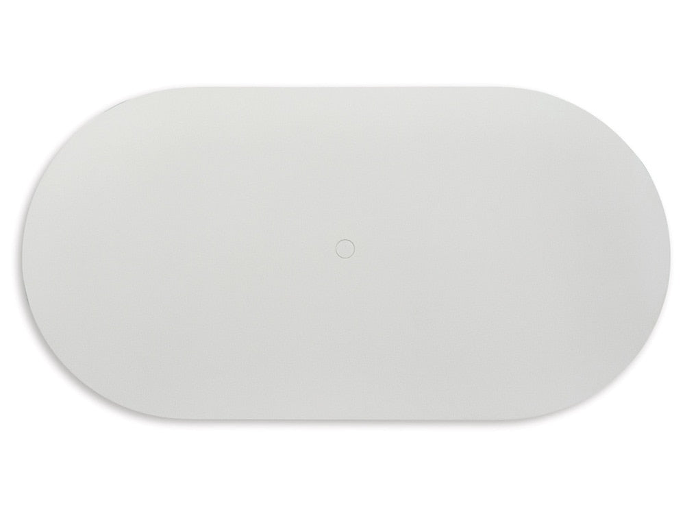 Signature Design by Ashley - Seton Creek Outdoor Oval Dining Table W/Umb Opt in Gray - P798-625 veiw 3