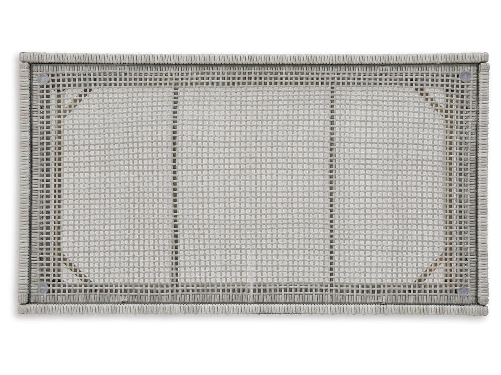 Signature Design by Ashley - Seton Creek Outdoor Rectangular Cocktail Table in Gray - P798-701 veiw 3