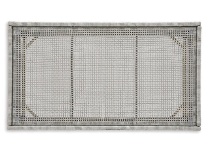 Signature Design by Ashley - Seton Creek Outdoor Rectangular Cocktail Table in Gray - P798-701 veiw 3