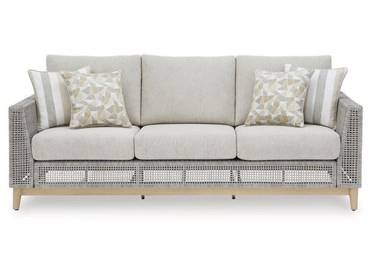 Signature Design by Ashley - Seton Creek Outdoor Sofa With Cushion in Gray - P798-838 veiw 1