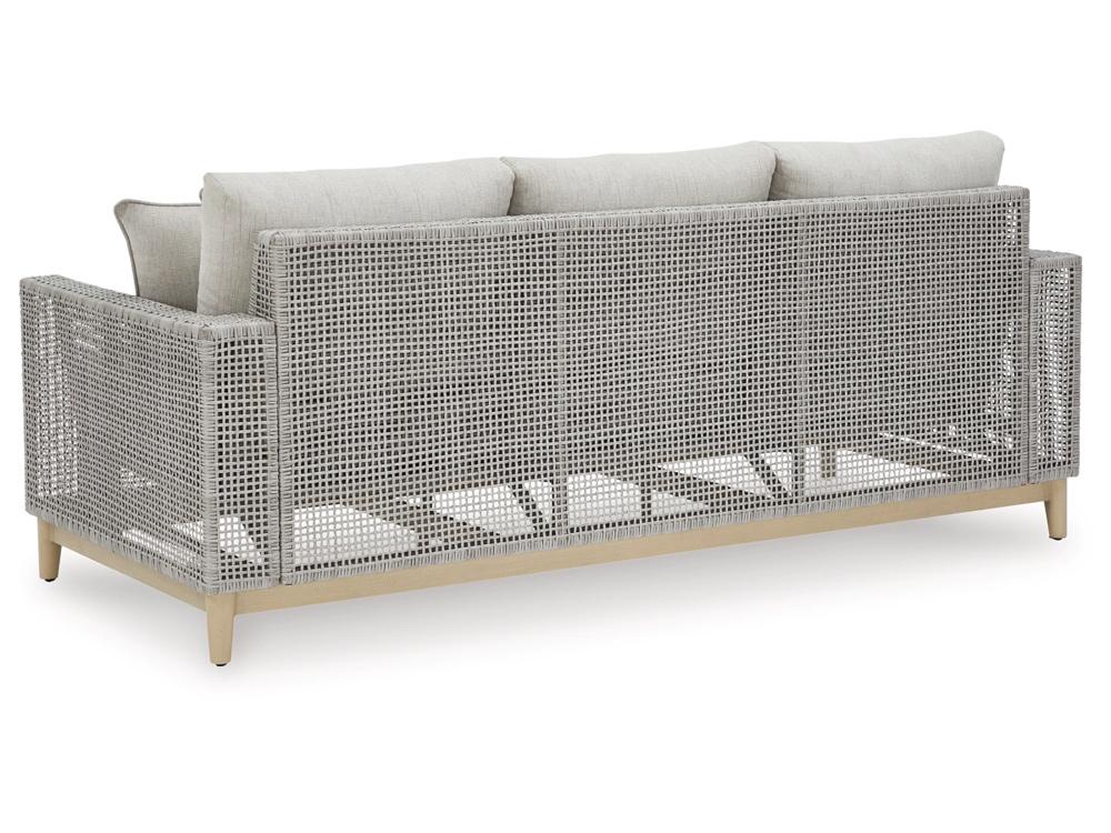 Signature Design by Ashley - Seton Creek Outdoor Sofa With Cushion in Gray - P798-838 veiw 3