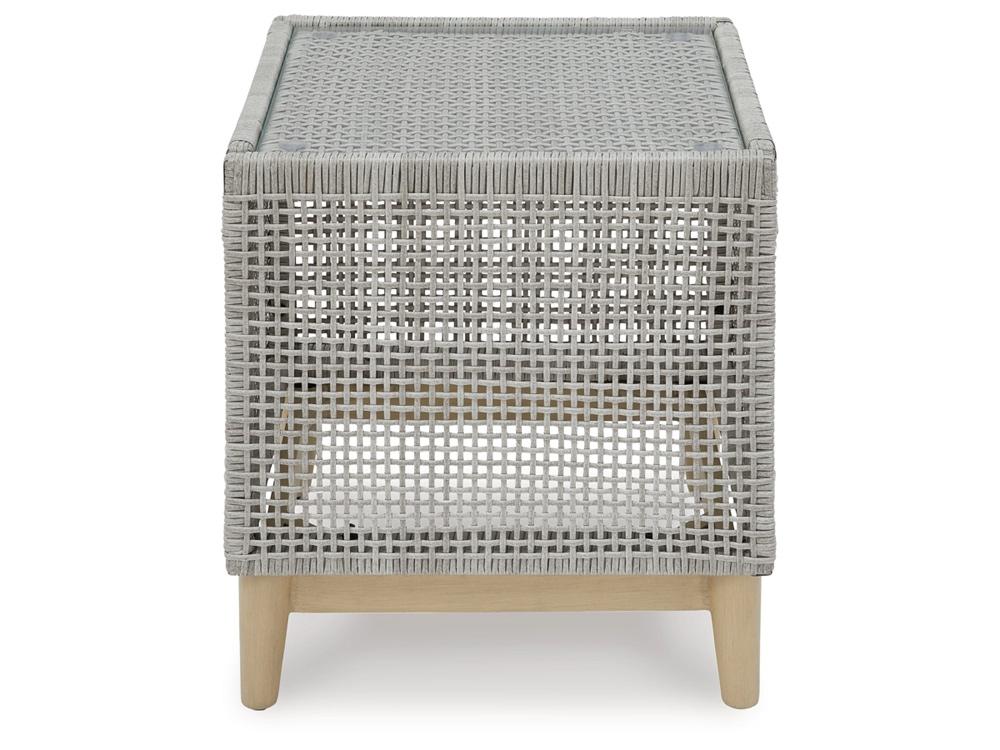 Signature Design by Ashley - Seton Creek Outdoor Square End Table in Gray - P798-702 veiw 1