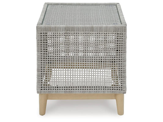 Signature Design by Ashley - Seton Creek Outdoor Square End Table in Gray - P798-702 veiw 1