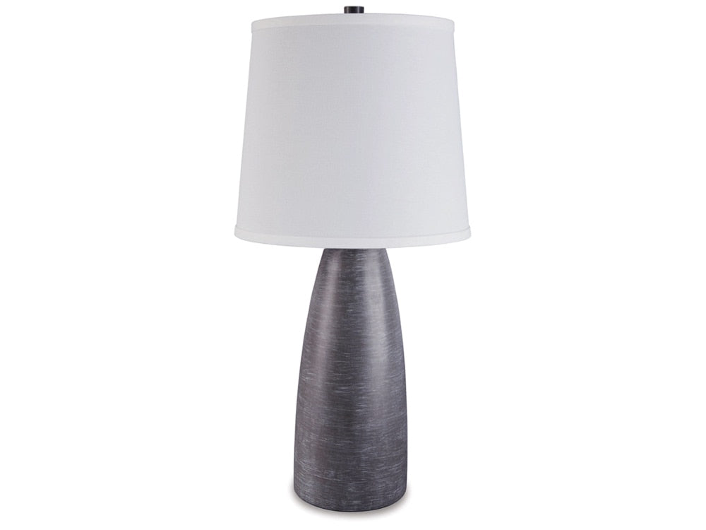 Signature Design by Ashley - Shavontae Poly Table Lamp in Gray - L243004 veiw 1